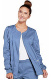 Cherokee Stretch Womens Zip front Scrub Jacket