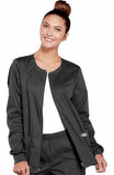 Cherokee Stretch Womens Zip front Scrub Jacket