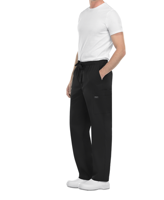 Cherokee Stretch Mens Fly Front Cargo Scrub Pant