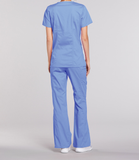 Cherokee Stretch Womens Mock Wrap Scrub Top