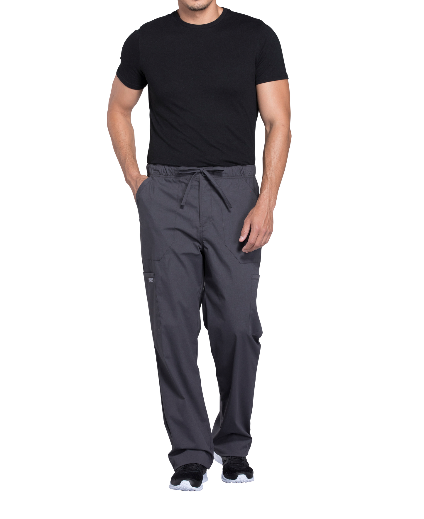 Cherokee Professionals Mens Tapered Leg Fly Front Cargo Pant