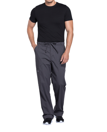 Cherokee Professionals Mens Tapered Leg Fly Front Cargo Pant