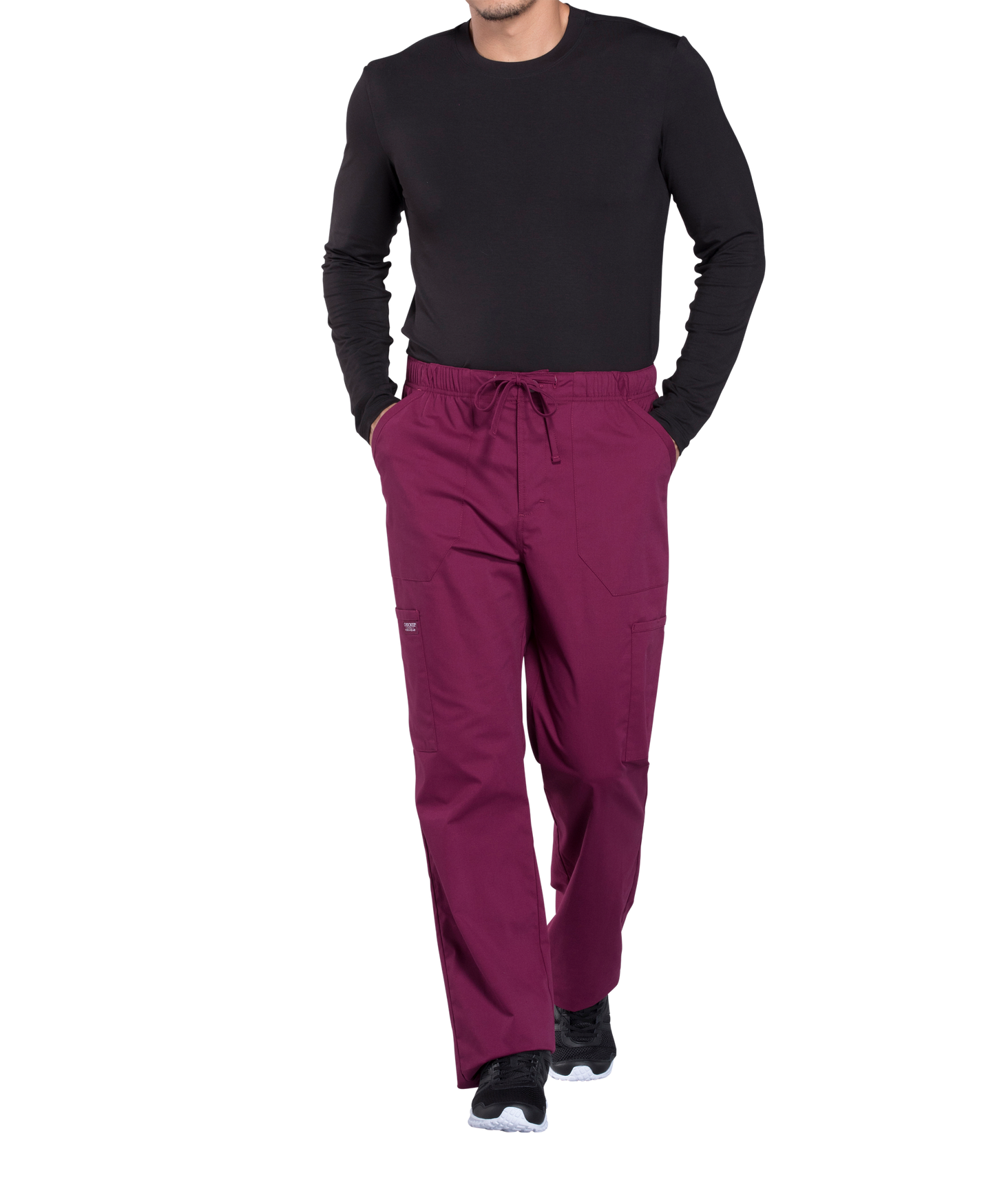 Cherokee Professionals Mens Tapered Leg Fly Front Cargo Pant