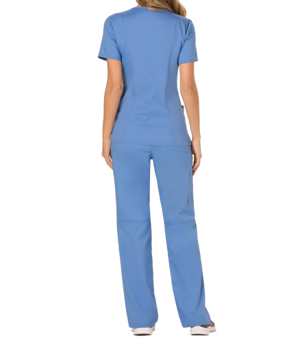 Cherokee Revolution Womens Mock Wrap Scrub Top