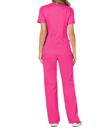 Cherokee Revolution Womens Mock Wrap Scrub Top