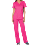 Cherokee Revolution Womens Mock Wrap Scrub Top