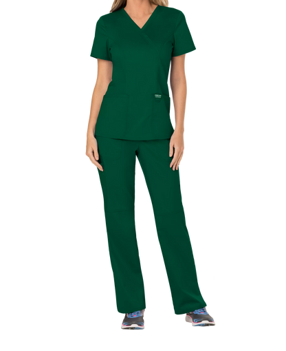 Cherokee Revolution Womens Mock Wrap Scrub Top