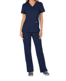 Cherokee Revolution Womens Mock Wrap Scrub Top