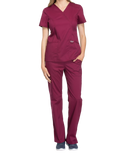 Cherokee Revolution Womens Mock Wrap Scrub Top