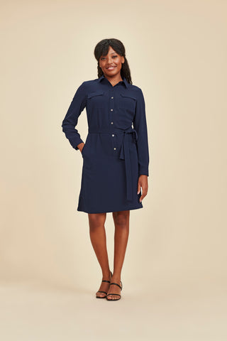 Chloe Womens Georgette Shirt Dress