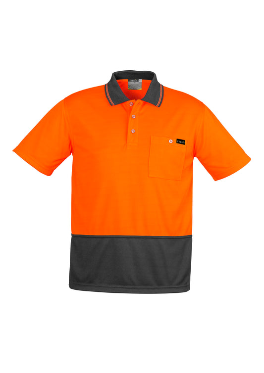 Mens Comfort Back Short Sleeve Polo